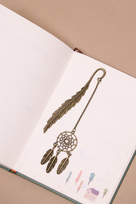 فاصل كتاب معدني dream catcher