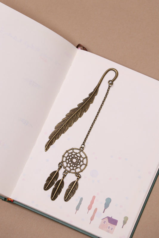 فاصل كتاب معدني dream catcher